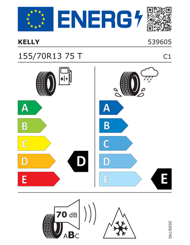 KELLY WINTER ST 155/70 R13 75T