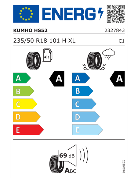KUMHO HS52 235/50 R18 101H XL