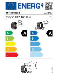 KUMHO HS52 235/55 R17 103H XL 2