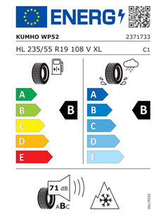 KUMHO WINTERCRAFT WP52 235/55 R19 108V XL 2