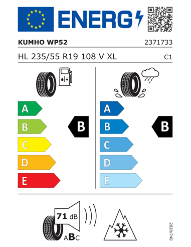 KUMHO WINTERCRAFT WP52 235/55 R19 108V XL