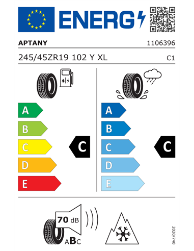 APTANY RC501 245/45 R19 102Y XL