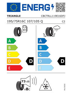 TRIANGLE SNOWLINK LL01 195/75 R16C 107/105Q 2