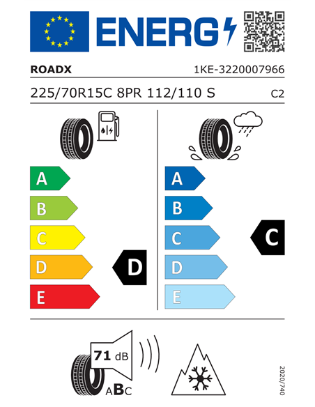 ROADX RXFROST WC01 225/70 R15C 112/110S