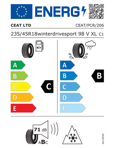 CEAT WINTERDRIVE SPORT 235/45 R18 98V XL