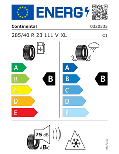 CONTINENTAL WINTERCONTACT TS 870 P 285/40 R23 111V XL 2