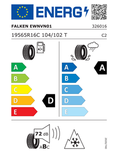 FALKEN EUROWINTER VAN01 195/65 R16C 104/102T 2