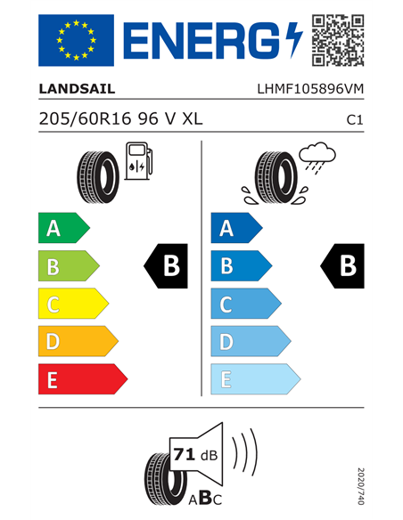 LANDSAIL RAPID DRAGON 205/60 R16 96V XL