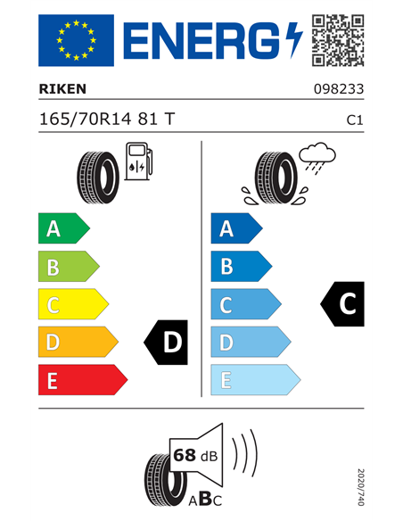 RIKEN ROAD 165/70 R14 81T