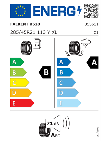 FALKEN AZENIS FK520 285/45 R21 113Y XL