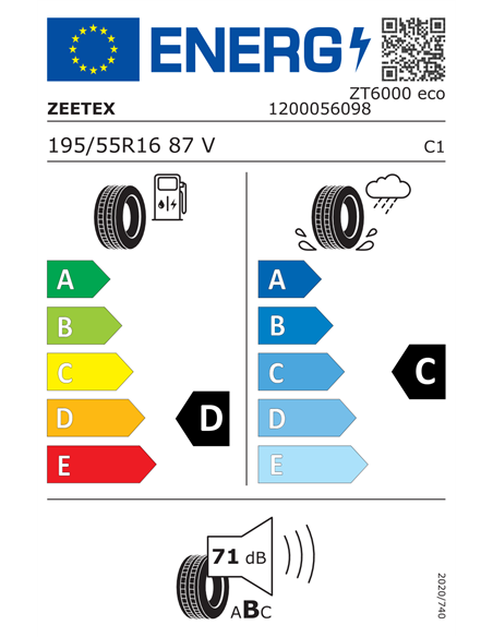 ZEETEX ZT6000 ECO 195/55 R16 87V