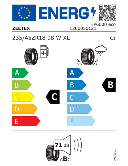 ZEETEX HP6000 ECO 235/45 R18 98W XL