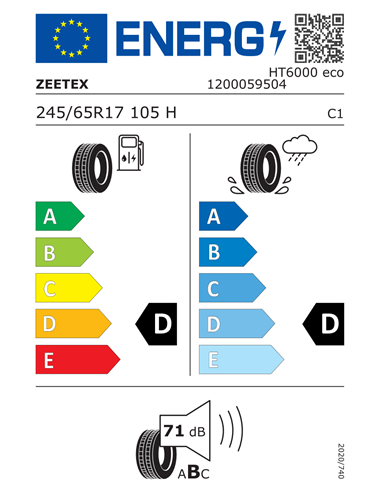 ZEETEX HT6000 ECO 245/65 R17 105H