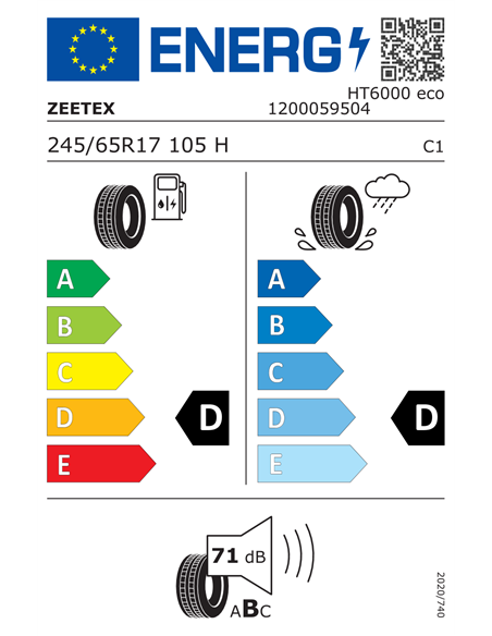 ZEETEX HT6000 ECO 245/65 R17 105H
