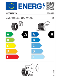 MICHELIN PRIMACY 5 ENERGY 255/40 R21 102W XL 2
