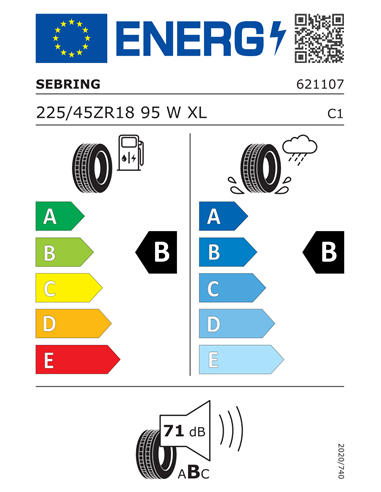 SEBRING SUMMER 3 225/45 R18 95W XL