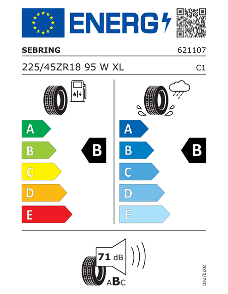 SEBRING SUMMER 3 225/45 R18 95W XL