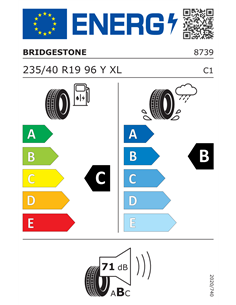 BRIDGESTONE POTENZA S001 RO1 235/40 R19 96Y XL 2