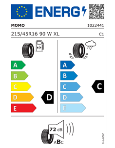 MOMO M-30 EUROPA 215/45 R16 90W XL 2