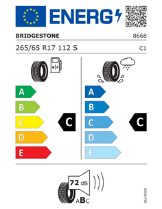 BRIDGESTONE D693III 265/65 R17 112S 2