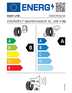 CEAT SPORT DRIVE SUV 235/65 R17 108V XL 2