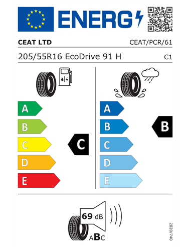 CEAT ECODRIVE 205/55 R16 91H