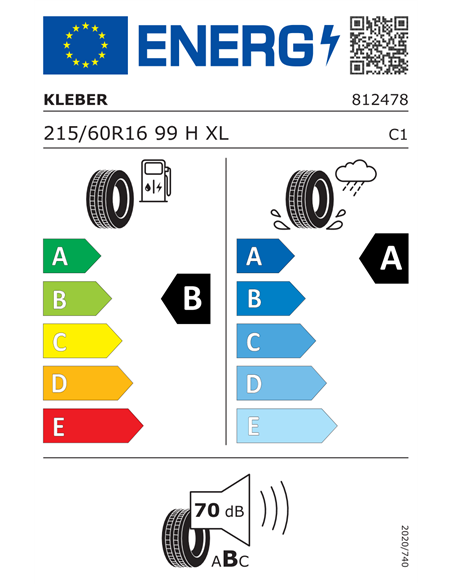 KLEBER DYNAXER HP5 215/60 R16 99H XL