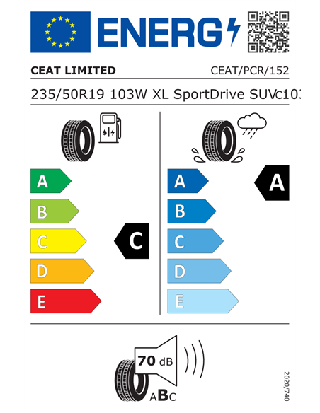 CEAT SPORT DRIVE SUV 235/50 R19 103W XL