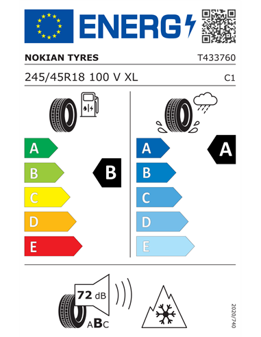NOKIAN SNOWPROOF 3P 245/45 R18 100V XL