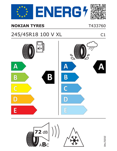 NOKIAN SNOWPROOF 3P 245/45 R18 100V XL