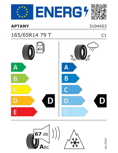 APTANY RC501 165/65 R14 79T