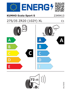 KUMHO ECSTA PS72 275/35 R20 102Y XL 2