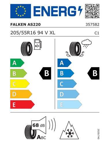 FALKEN EUROALL SEASON AS220 205/55 R16 94V XL