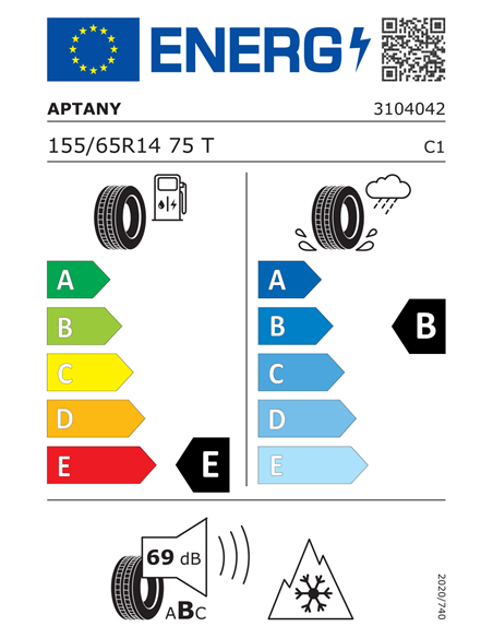 APTANY RW645 155/65 R14 75T