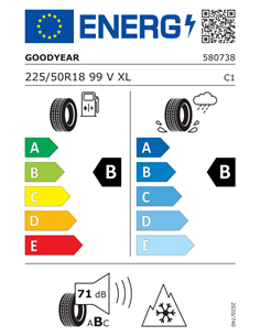 GOODYEAR ULTRAGRIP PERFORMANCE 3 225/50 R18 99V XL 2