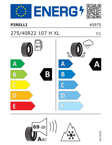 PIRELLI P ZERO WINTER 2 275/40 R22 107H XL