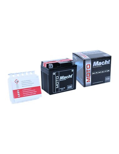 MACHT YTX5L-BS AGM 12V 4Ah 55A - Borna Normala (dreapta +)