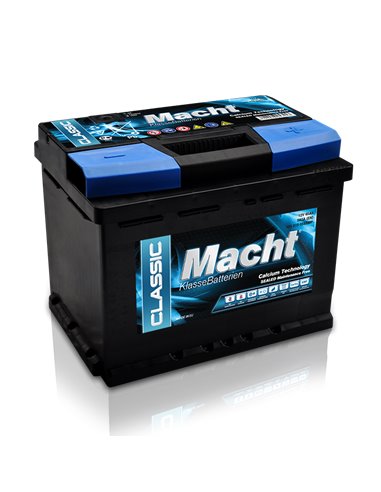 MACHT CLASSIC 12V 65Ah 580A - Borna Normala (dreapta +)
