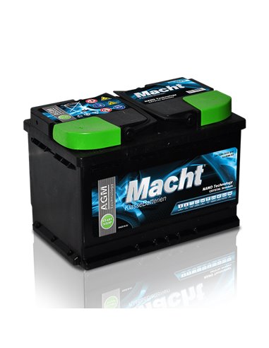 MACHT AGM 12V 70Ah 760A - Borna Normala (dreapta +)