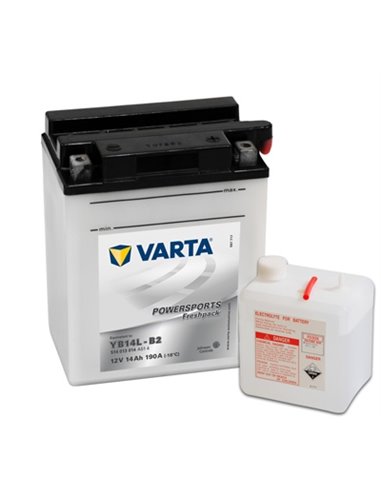 VARTA POWERSPORTS Freshpack 12V 14Ah 190A - Borna Normala (dreapta +)