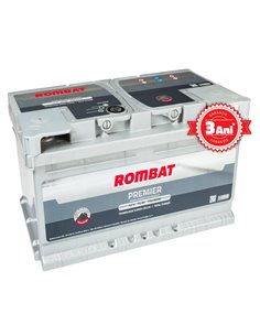ROMBAT PREMIER 12V 75Ah 750A - Borna Normala (dreapta +)