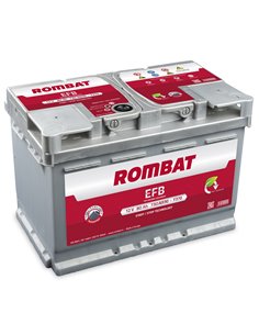 ROMBAT EFB START-STOP 12V 80Ah 730A - Borna Normala (dreapta +)