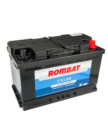 ROMBAT CYCLON 12V 88Ah 720A - Borna Normala (dreapta +)