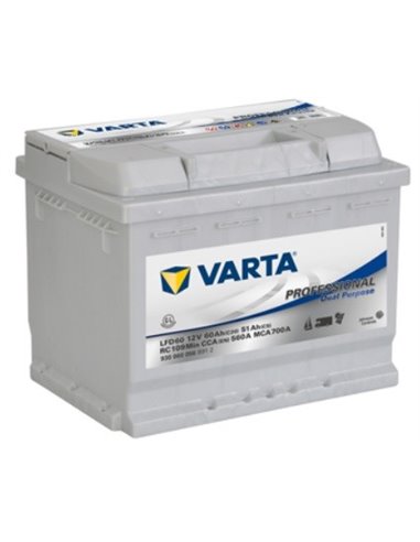 VARTA Professional Dual Purpose LFD6 12V 60Ah 560A - Borna Normala (dreapta +)