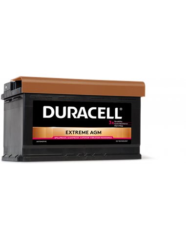 DURACELL Extreme AGM 12V 80Ah 800A - Borna Normala (dreapta +)