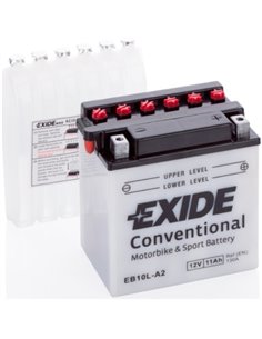 EXIDE CONVENTIONAL moto 12V 11Ah 130A - Borna Normala (dreapta +)