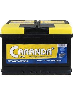 CARANDA START-STOP EFB 12V 70Ah 680A - Borna Normala (dreapta +)