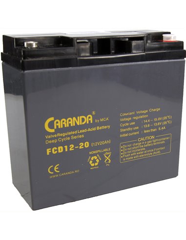 CARANDA FCD Deep Cycle 12V 20Ah