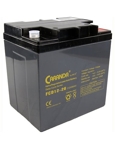 CARANDA FCD Deep Cycle 12V 26Ah