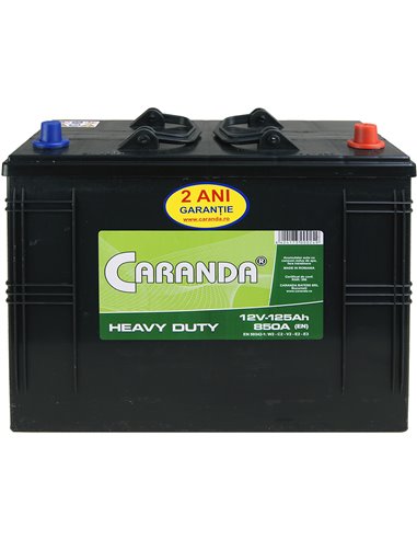 CARANDA HEAVY DUTY 12V 125Ah 850A - Borna Tip camion